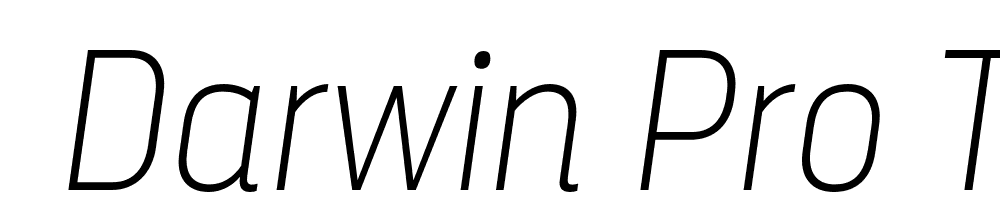  DEMO Darwin Pro Thin It Regular font family download free