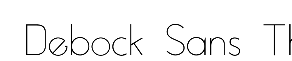  DEMO Debock Sans Thin font family download free