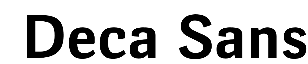  DEMO Deca Sans Bold Regular font family download free