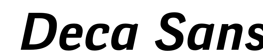  DEMO Deca Sans Bold Regular font family download free