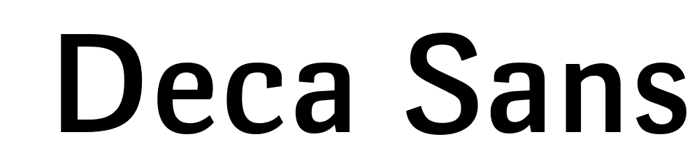  DEMO Deca Sans Medium Regular font family download free