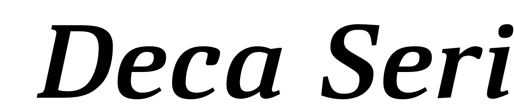  DEMO Deca Serif Bold Italic font family download free