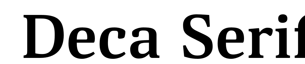  DEMO Deca Serif Bold Regular font family download free