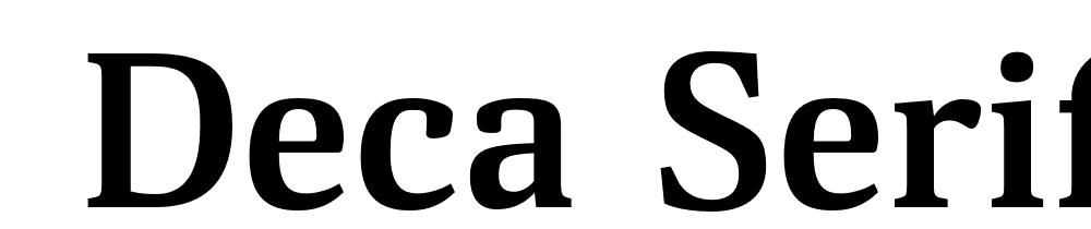  DEMO Deca Serif New Bold Regular font family download free