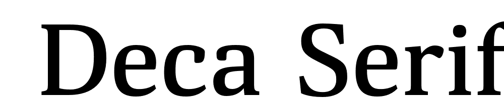  DEMO Deca Serif New Medium Regular font family download free