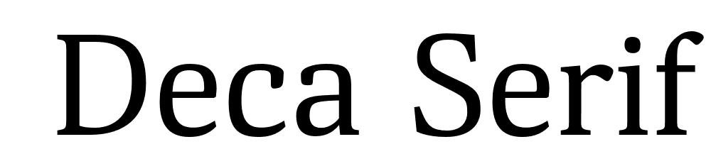  DEMO Deca Serif New Regular font family download free