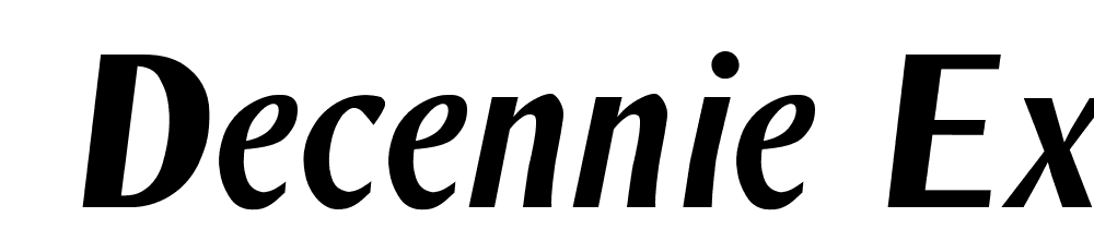  DEMO Decennie Express JY Pro Heavy Heavy Italic font family download free