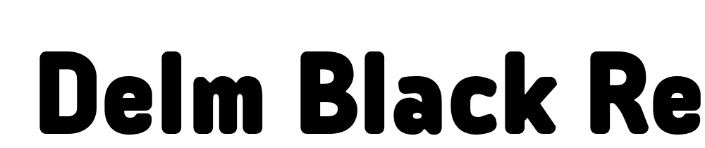  DEMO Delm Black Regular font family download free