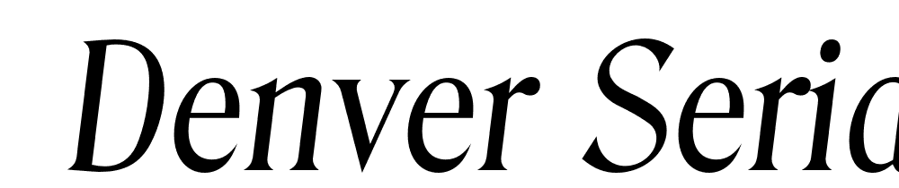  DEMO Denver Serial Italic font family download free