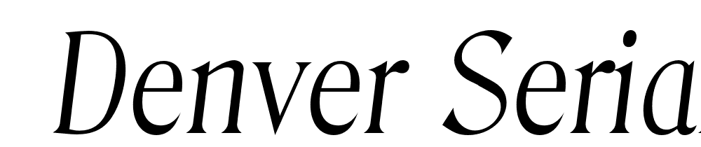  DEMO Denver Serial Light Italic font family download free