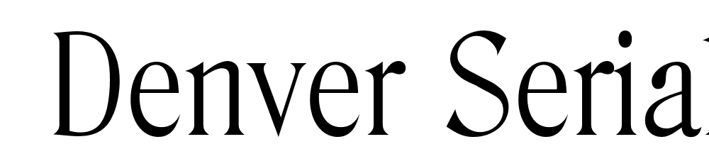  DEMO Denver Serial Light Regular font family download free