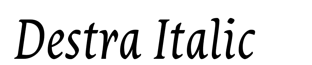  DEMO Destra Italic font family download free