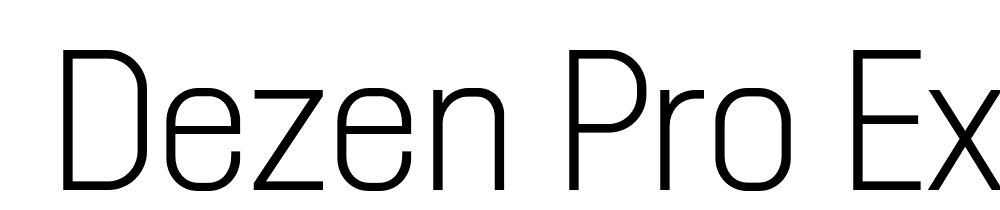  DEMO Dezen Pro ExtraLight Regular font family download free