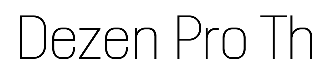  DEMO Dezen Pro Thin Regular font family download free