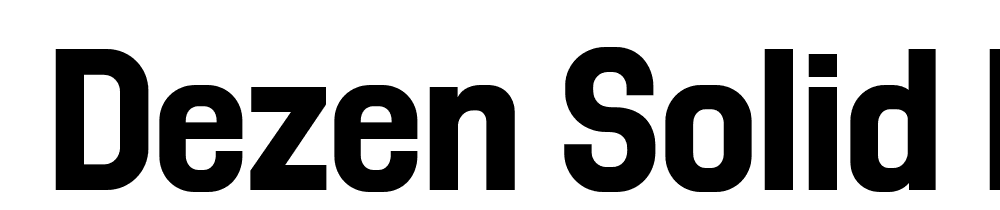  DEMO Dezen Solid Bold Regular font family download free