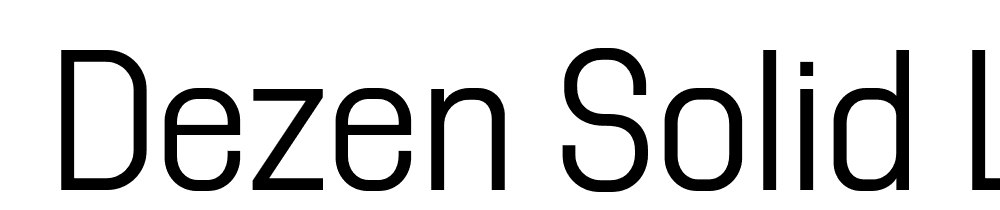  DEMO Dezen Solid Light Regular font family download free