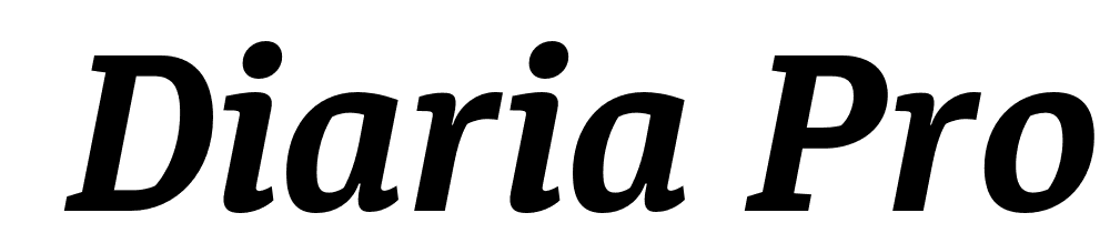  DEMO Diaria Pro Bold Italic font family download free