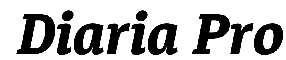  DEMO Diaria Pro ExBd Italic font family download free