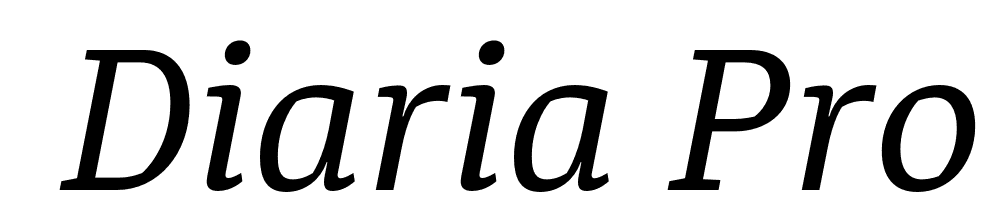  DEMO Diaria Pro Italic font family download free