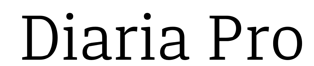  DEMO Diaria Pro Lt Regular font family download free