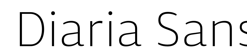  DEMO Diaria Sans Pro ExLt Regular font family download free