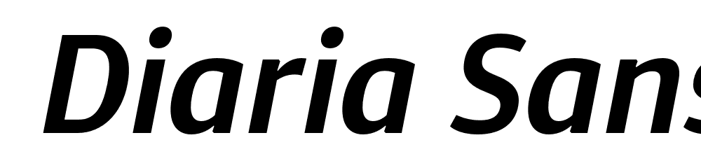  DEMO Diaria Sans Pro SmBd Italic font family download free