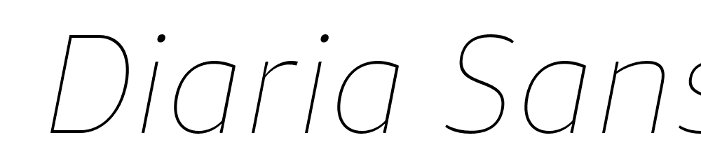  DEMO Diaria Sans Pro Th Italic font family download free