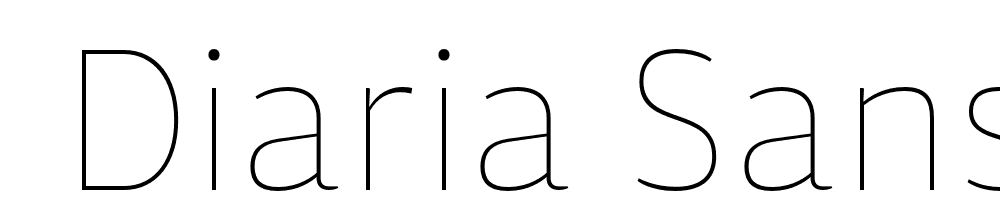  DEMO Diaria Sans Pro Th Regular font family download free