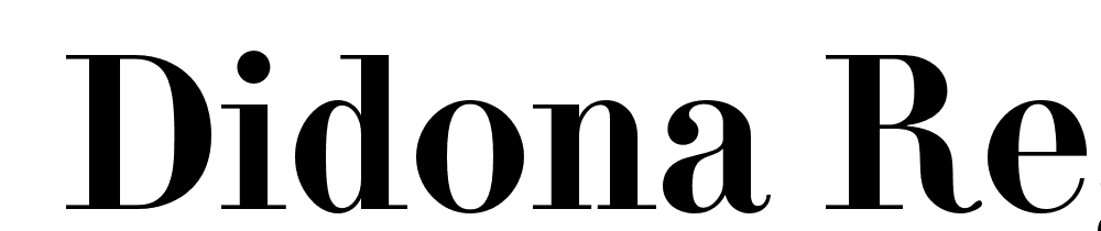  DEMO Didona Regular font family download free