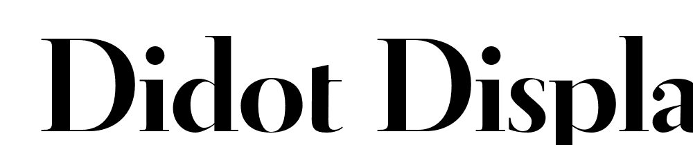  DEMO Didot Display Bold font family download free