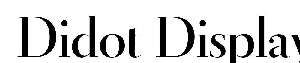  DEMO Didot Display Demi Regular font family download free