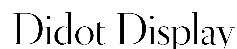  DEMO Didot Display Regular font family download free