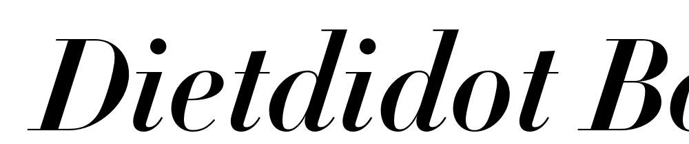  DEMO DietDidot Bold Italic font family download free