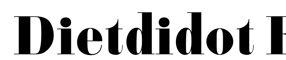  DEMO DietDidot Extra Regular font family download free