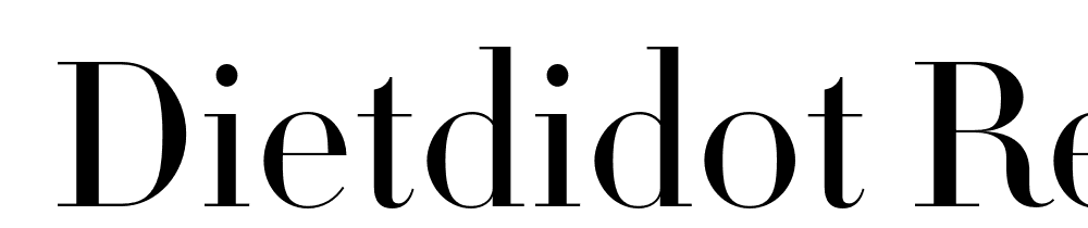  DEMO DietDidot Regular font family download free