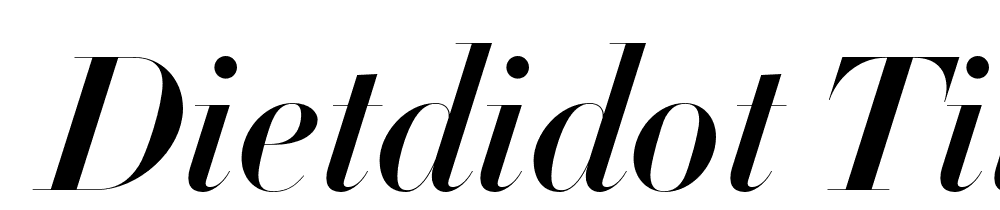  DEMO DietDidot Title Bold Italic font family download free