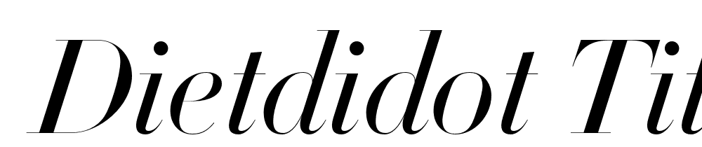  DEMO DietDidot Title Italic font family download free