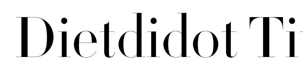  DEMO DietDidot Title Regular font family download free