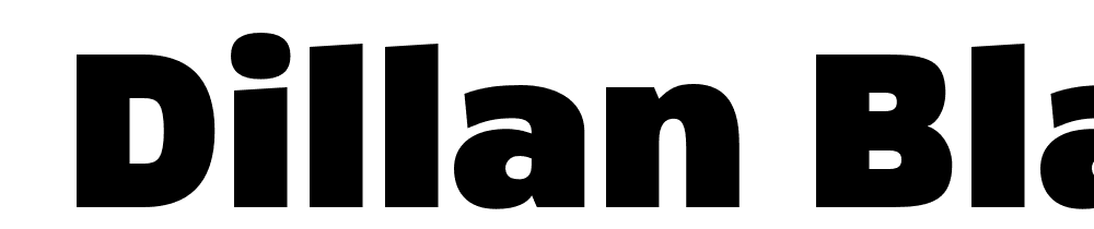  DEMO Dillan Black Regular font family download free