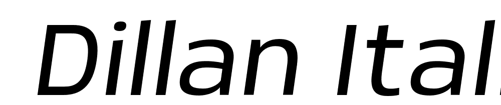  DEMO Dillan Italic font family download free