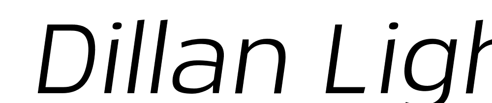  DEMO Dillan Light Italic font family download free