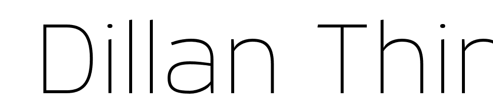  DEMO Dillan Thin Regular font family download free