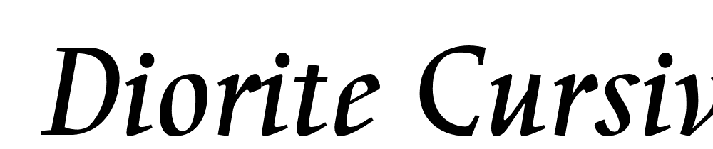  DEMO Diorite Cursive font family download free