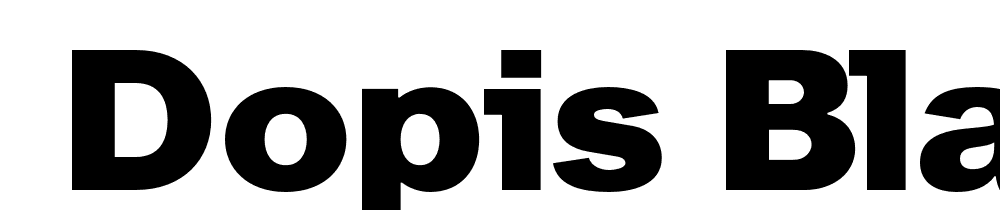  DEMO Dopis Black Regular font family download free