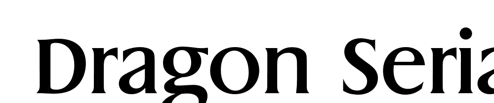  DEMO Dragon Serial Medium Regular font family download free