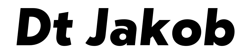  DEMO dT Jakob Bold Italic font family download free