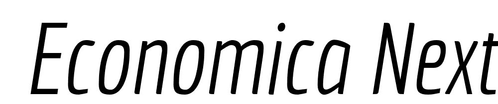  DEMO Economica Next 01 Light Italic font family download free