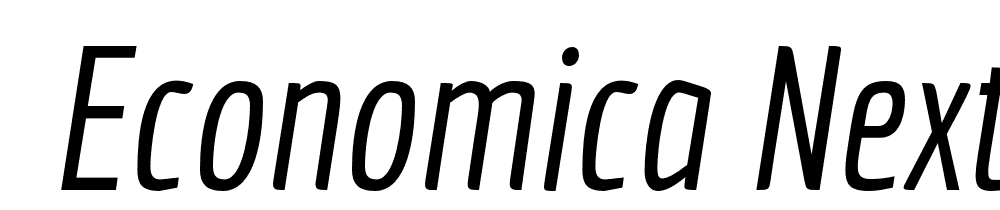  DEMO Economica Next 02 Italic font family download free