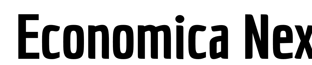  DEMO Economica Next 03 Black font family download free