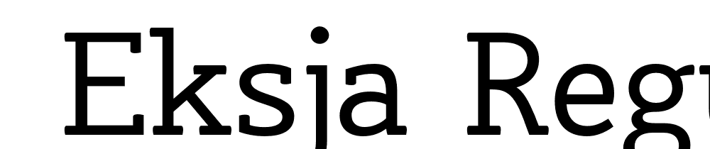  DEMO Eksja Regular font family download free